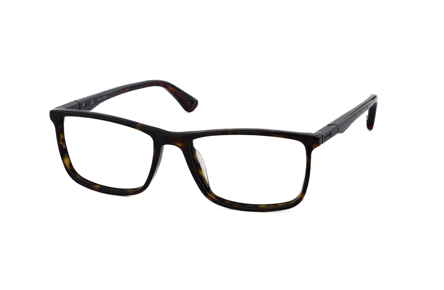 Police Brown Cellulose Acetate Glasses (Frames)