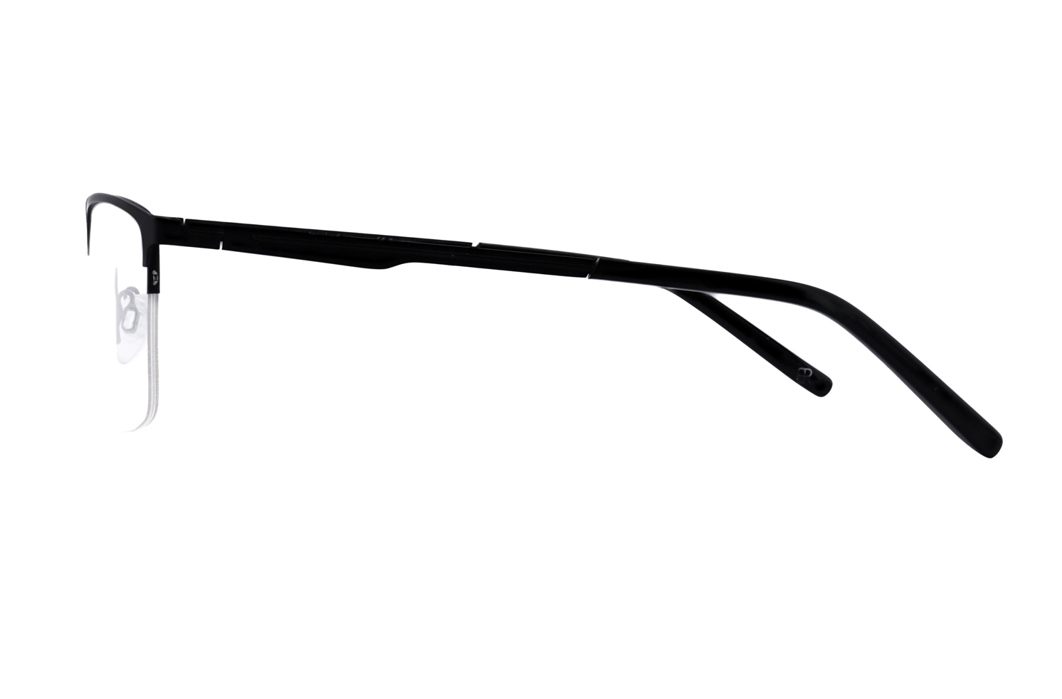 Baker Mens Matte Black Glasses Frames Execuspecs