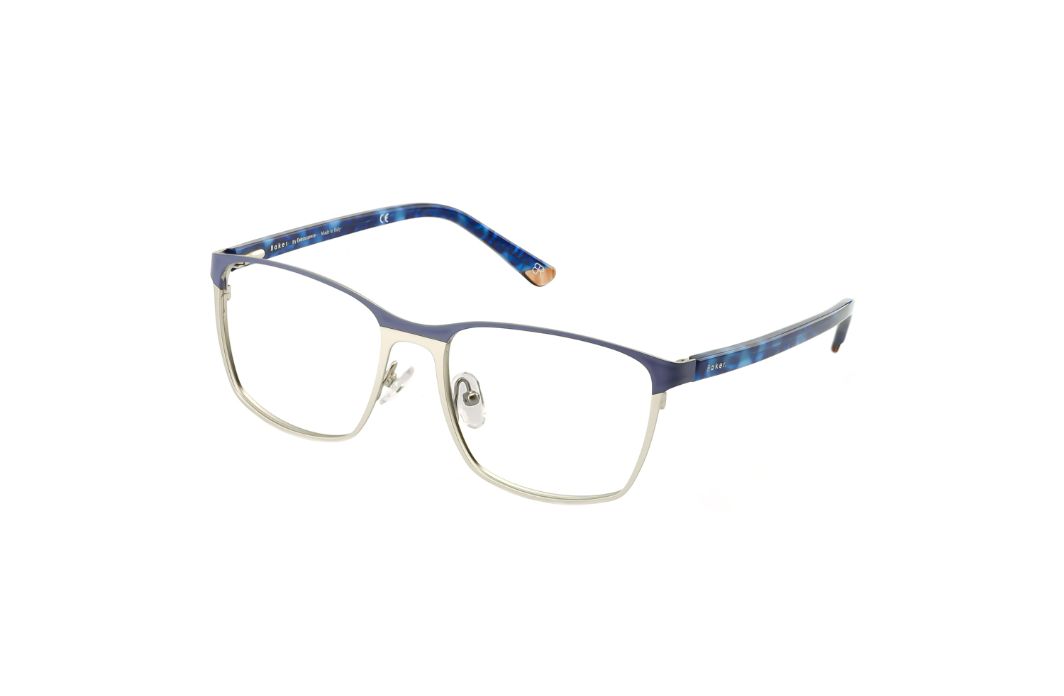 Baker Mens Shine Blue Glasses Frames - Execuspecs