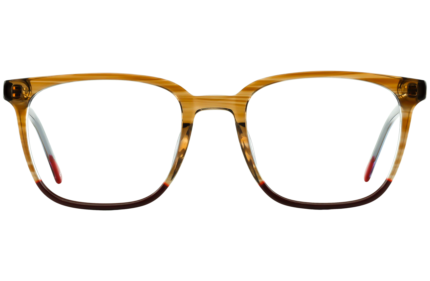 Baker Mens Shine Brown Glasses Frames Execuspecs