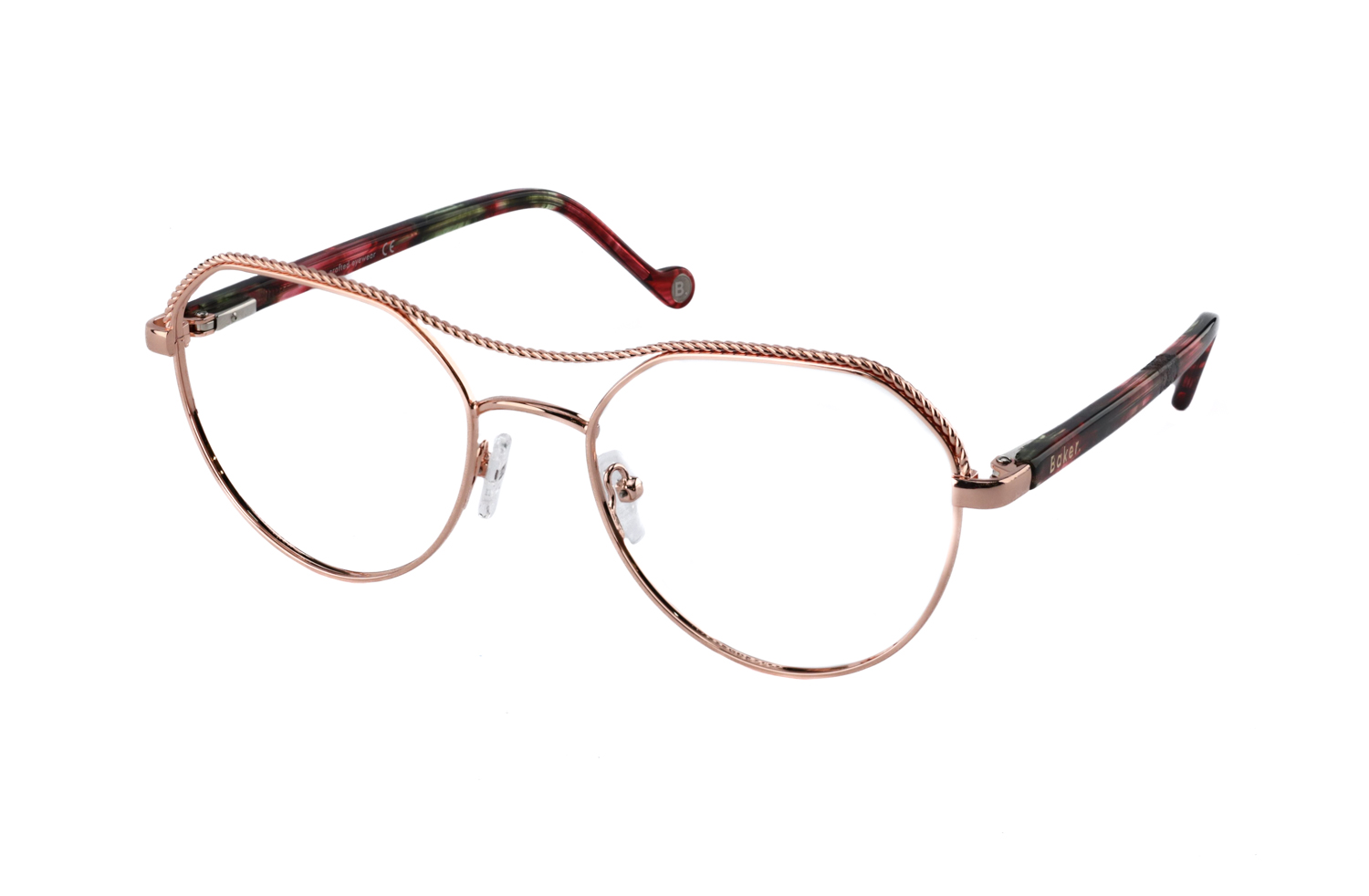 Baker Ladies Shine Red Glasses Frames Execuspecs