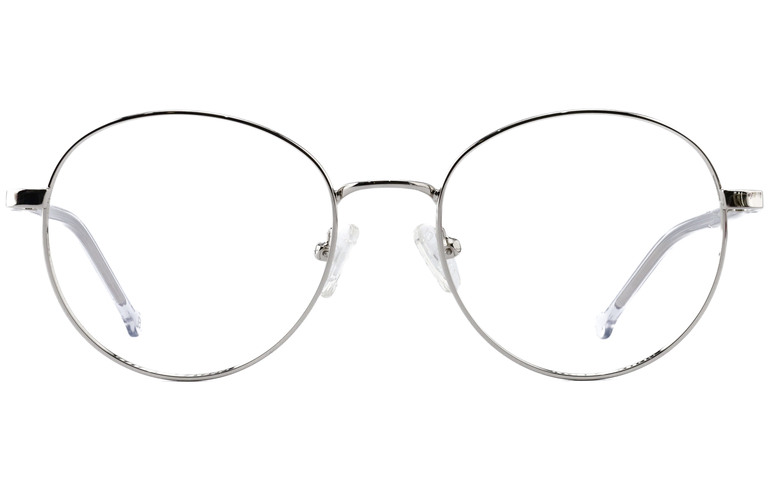 Baker Unisex Shine Silver Glasses Frames - Execuspecs