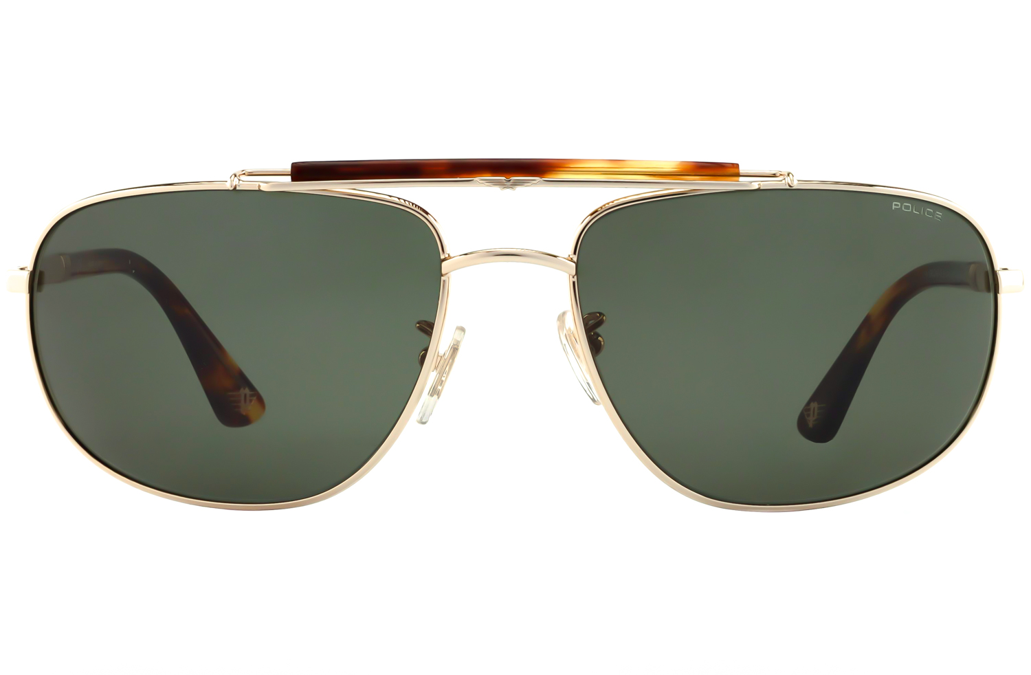 Gold Mens Metal Police Frames And Sunglasses - Execuspecs